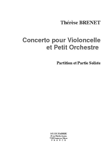 Concerto for Cello and Small Orchestra