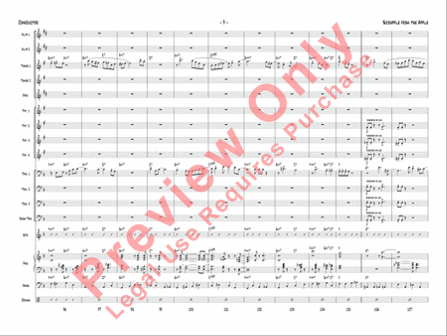 Scrapple from the Apple Jazz Ensemble scores gallery preview page 12