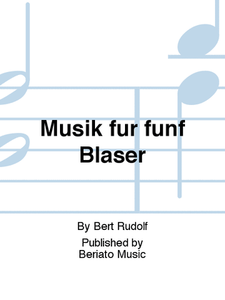 Book cover for Musik für fünf Bläser