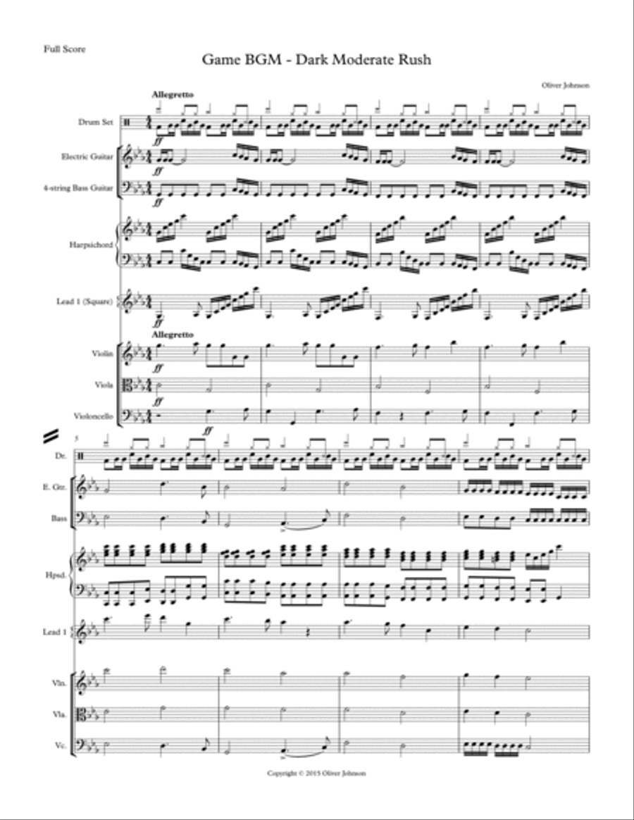 Dark Moderate Rush Large Ensemble scores gallery preview page 2