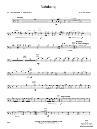 Nalukataq: (wp) 3rd B-flat Trombone B.C.