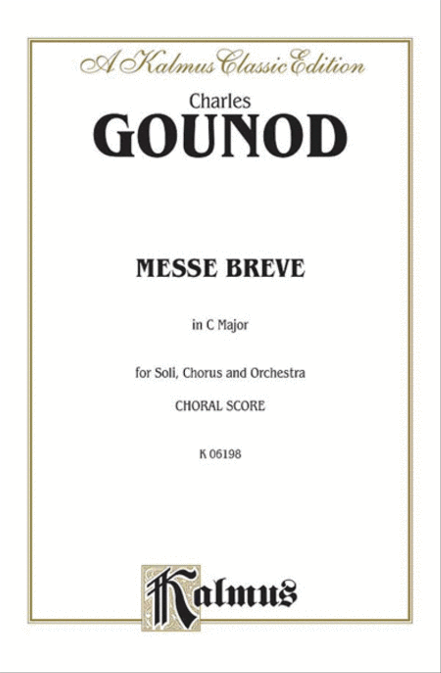 Messe Breve in C Major (No. 7) 4-Part scores gallery preview page 1