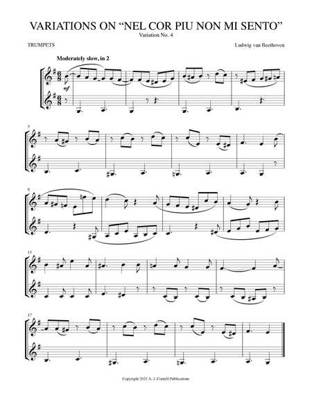 Variations on “Nel cor piu non mi sento,” Variation No. 4 image number null