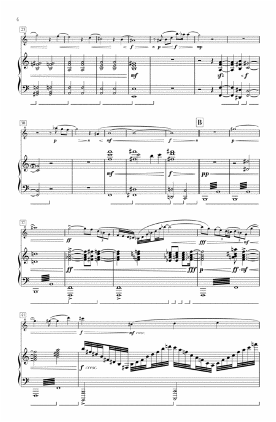 Floco de Neve I Clarinet Solo scores gallery preview page 4