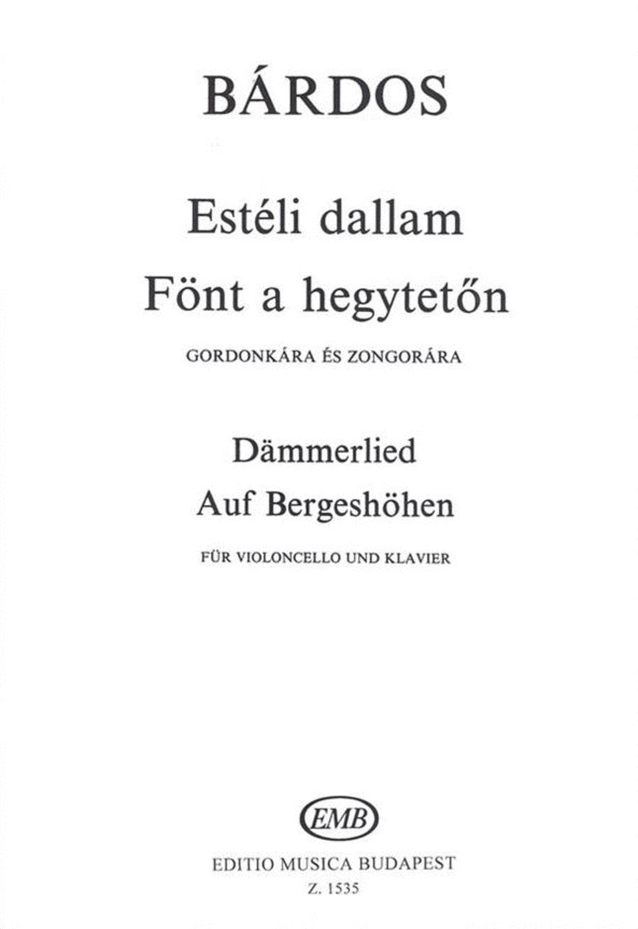 Estéli dallam - Fönt a hegytet'n Piano Accompaniment scores gallery preview page 1