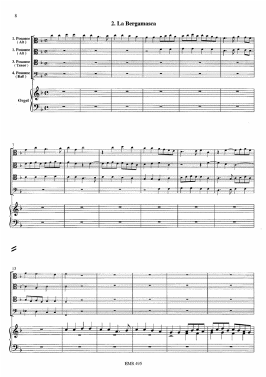 2 Stucke Trombone Quartet scores gallery preview page 8