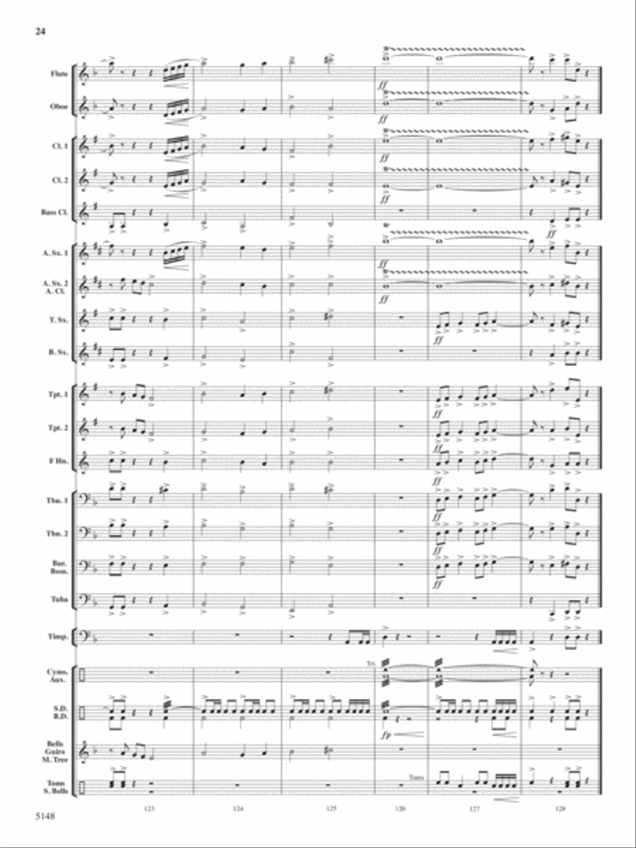 Fire Dance Concert Band scores gallery preview page 23