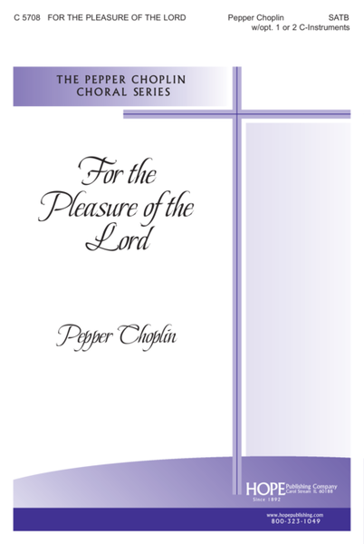 For the Pleasure of the Lord image number null
