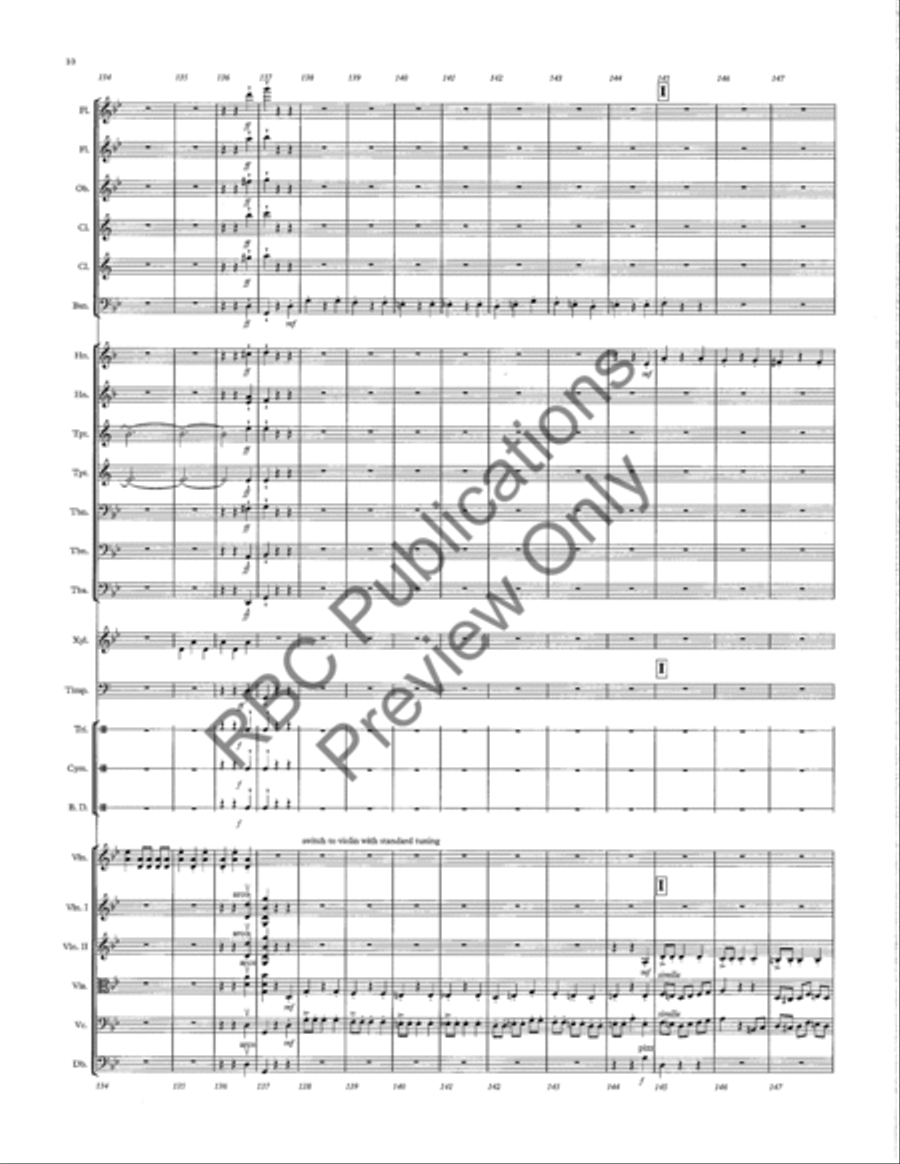 Danse Macabre Full Orchestra scores gallery preview page 13