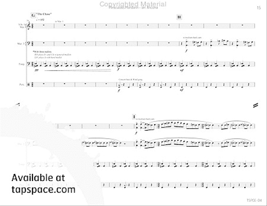 Miraculous Mandarin, The Percussion Ensemble scores gallery preview page 18