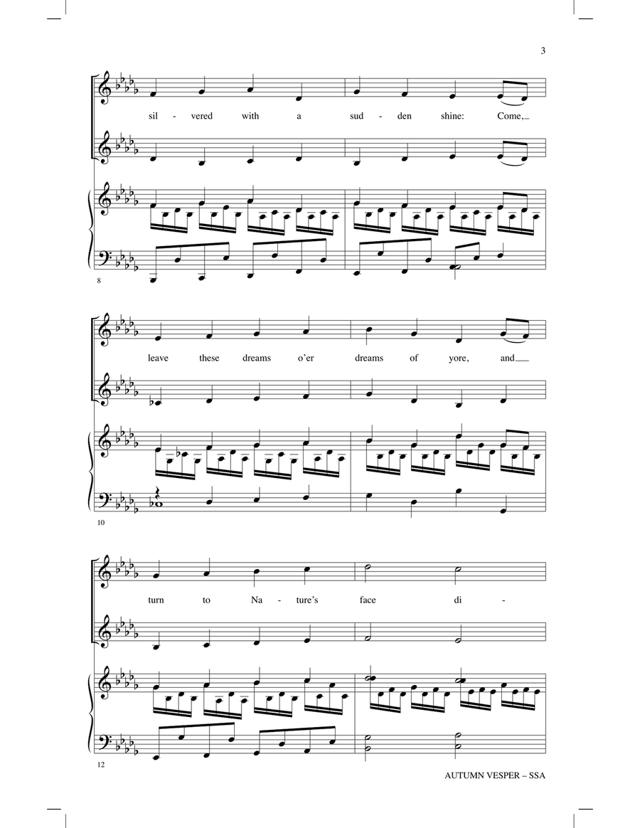 Autumn Vesper Autumn Vesper SSA scores gallery preview page 2