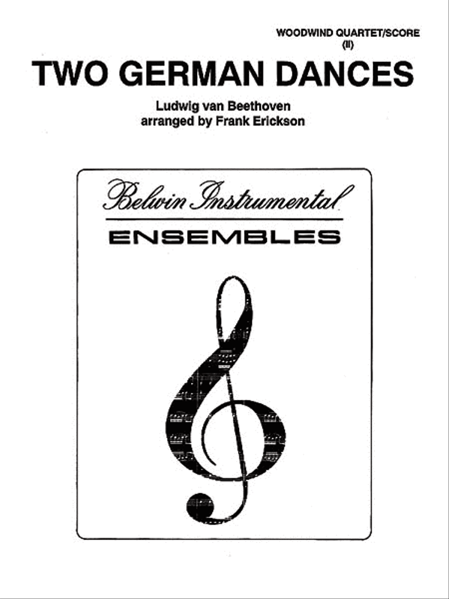 Two German Dances Woodwind Quartet scores gallery preview page 1