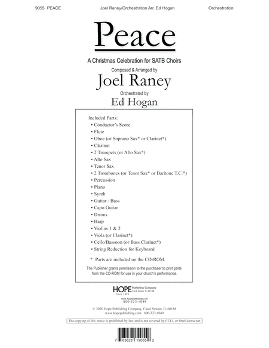 Peace Orchestra scores gallery preview page 1
