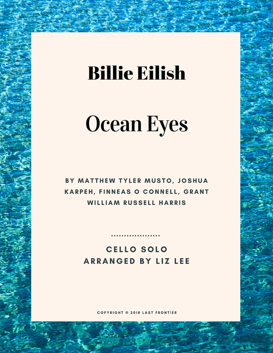 Ocean Eyes Cello Solo scores gallery preview page 1