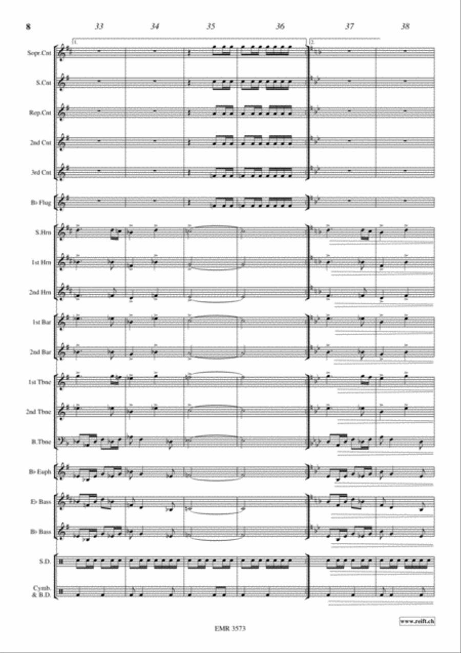 Walking with God Brass Band scores gallery preview page 9