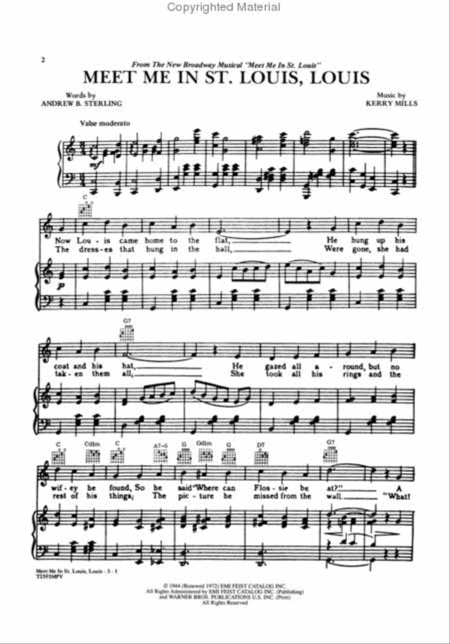 Meet Me in St. Louis, Louis (from Meet Me in St. Louis) Small Ensemble scores gallery preview page 2