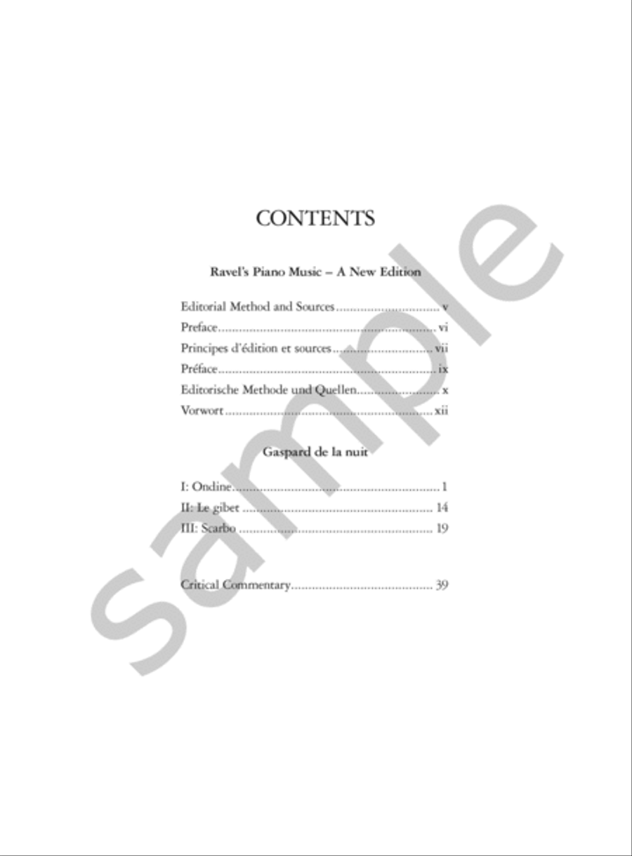 Gaspard de la nuit Piano scores gallery preview page 2