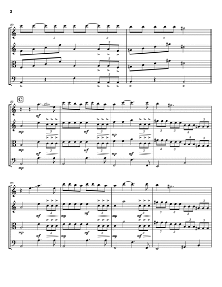 Believer String Trio scores gallery preview page 3