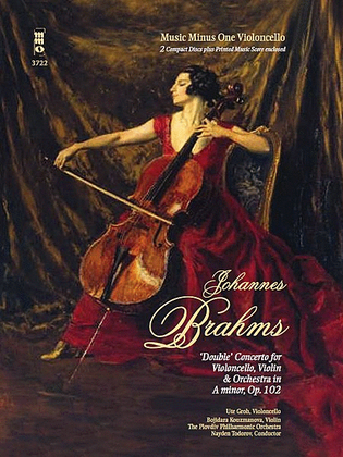 Book cover for Brahms - Double Concerto for Violoncello, Violin & Orchestra in A minor, Op. 102