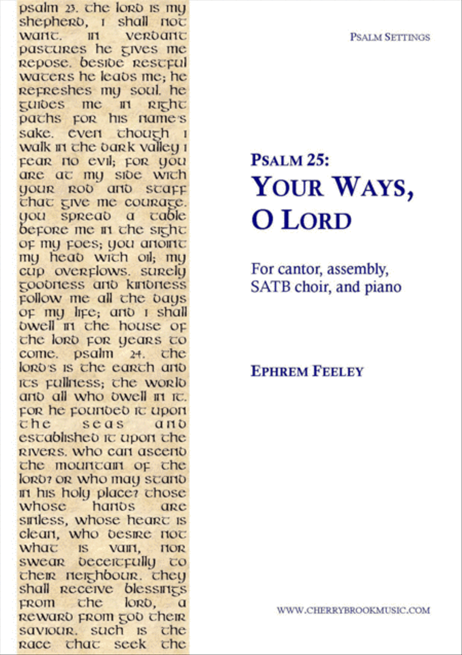 Psalm 25: Your Ways, O Lord