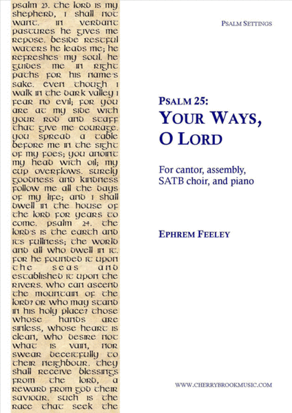 Psalm 25: Your Ways, O Lord Choir - Digital Sheet Music