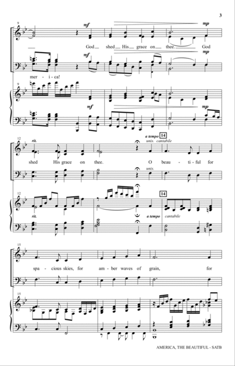 America, The Beautiful - Festival Edition 4-Part scores gallery preview page 2