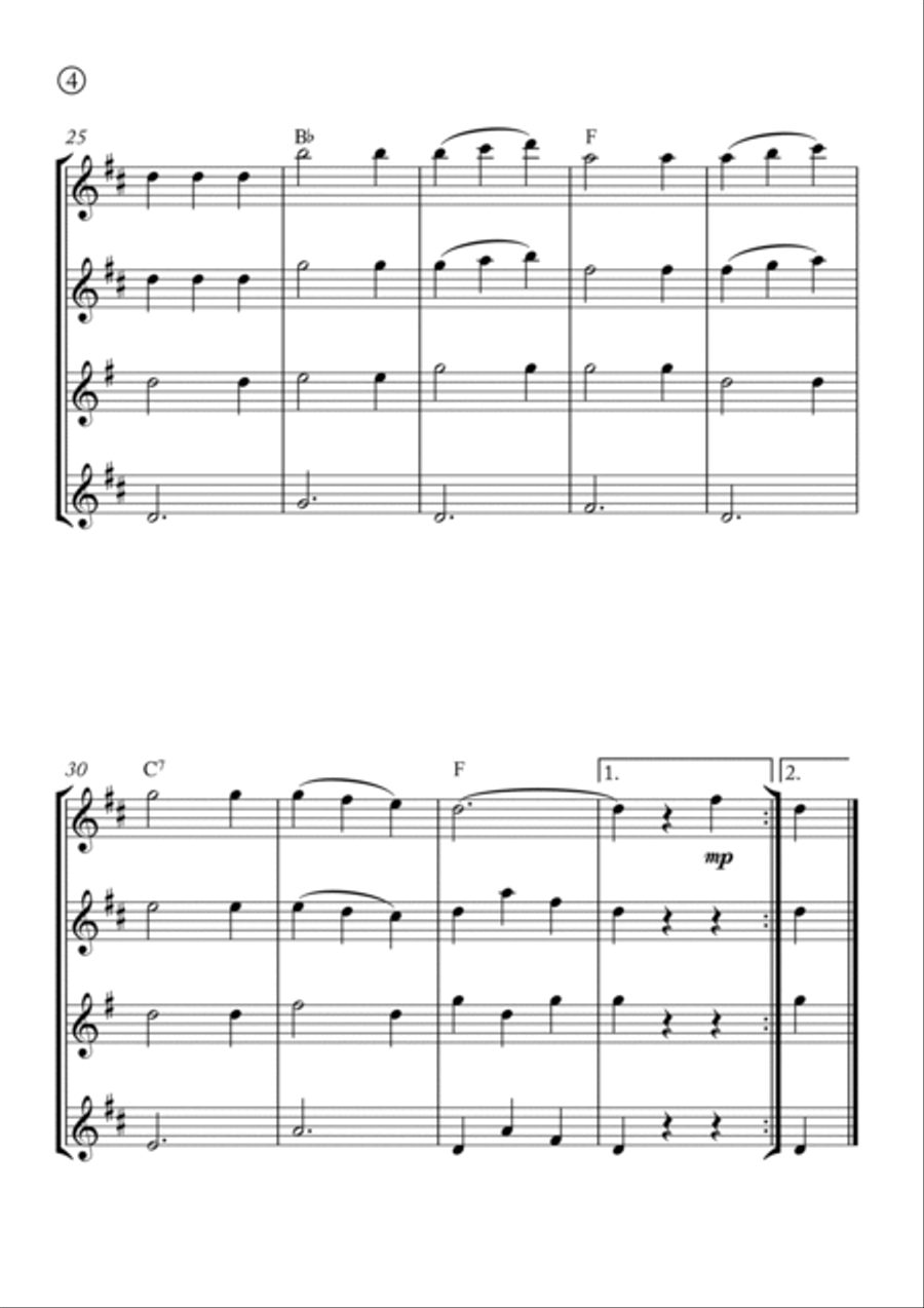 Capriccio Italiano Saxophone Quartet scores gallery preview page 4