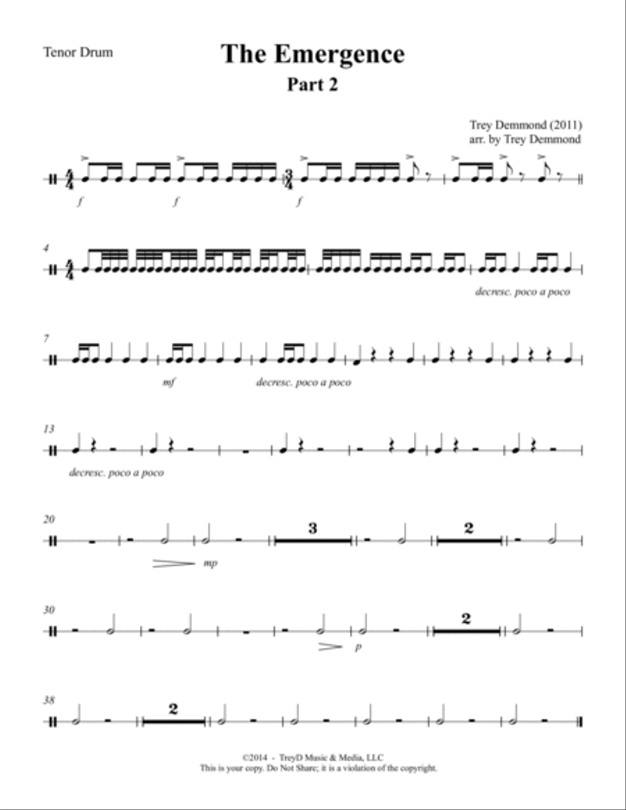 The Emergence, Part 2 Chamber Orchestra scores gallery preview page 4