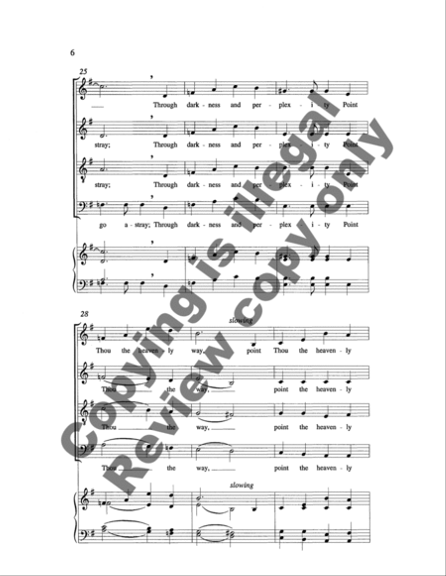 Lord Jesus, Think On Me 4-Part scores gallery preview page 9