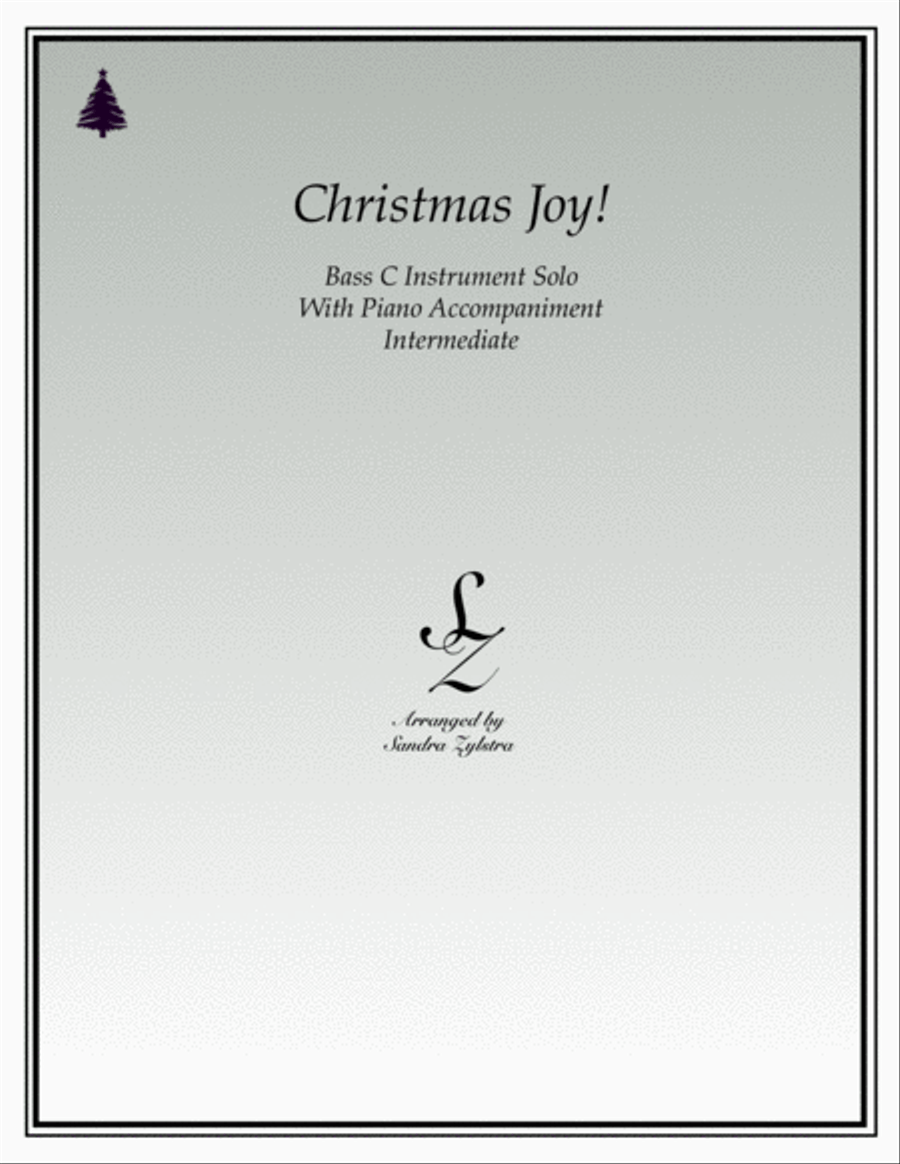 Christmas Joy! (bass C instrument solo) Euphonium scores gallery preview page 1