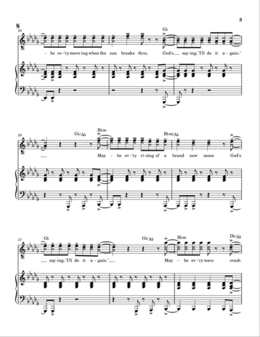 Do It Again Piano, Vocal, Guitar scores gallery preview page 4
