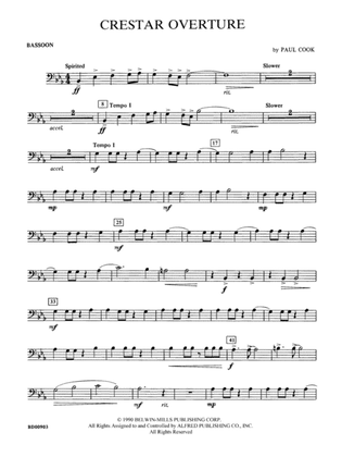 Crestar Overture: Bassoon