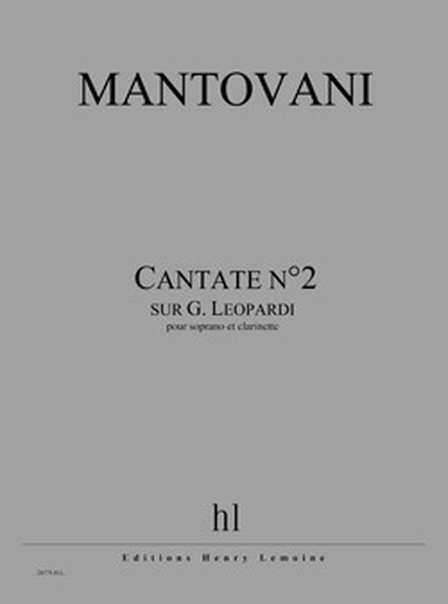Cantate no. 2 (sur G. Leopardi)