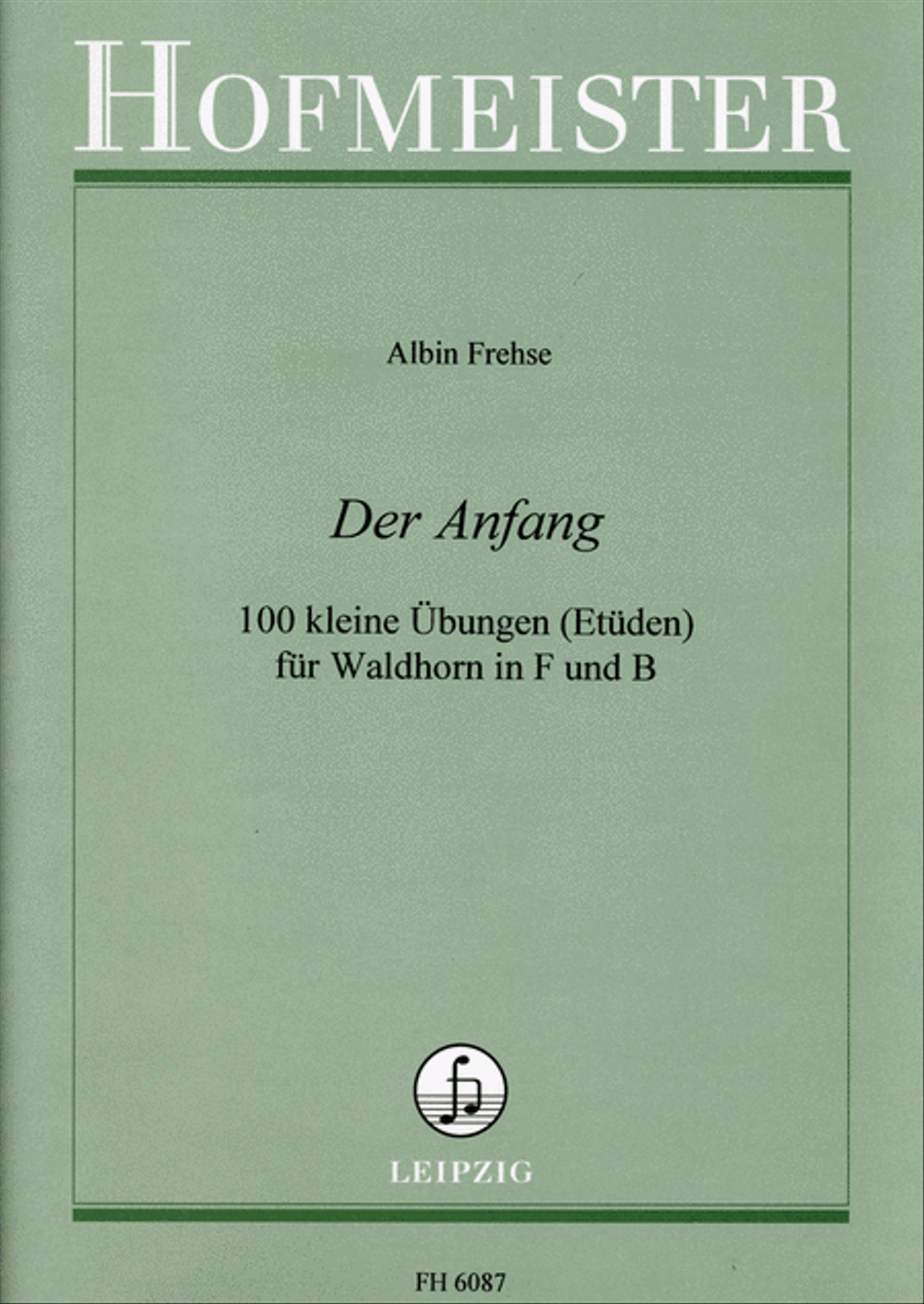Der Anfang Horn Solo scores gallery preview page 1