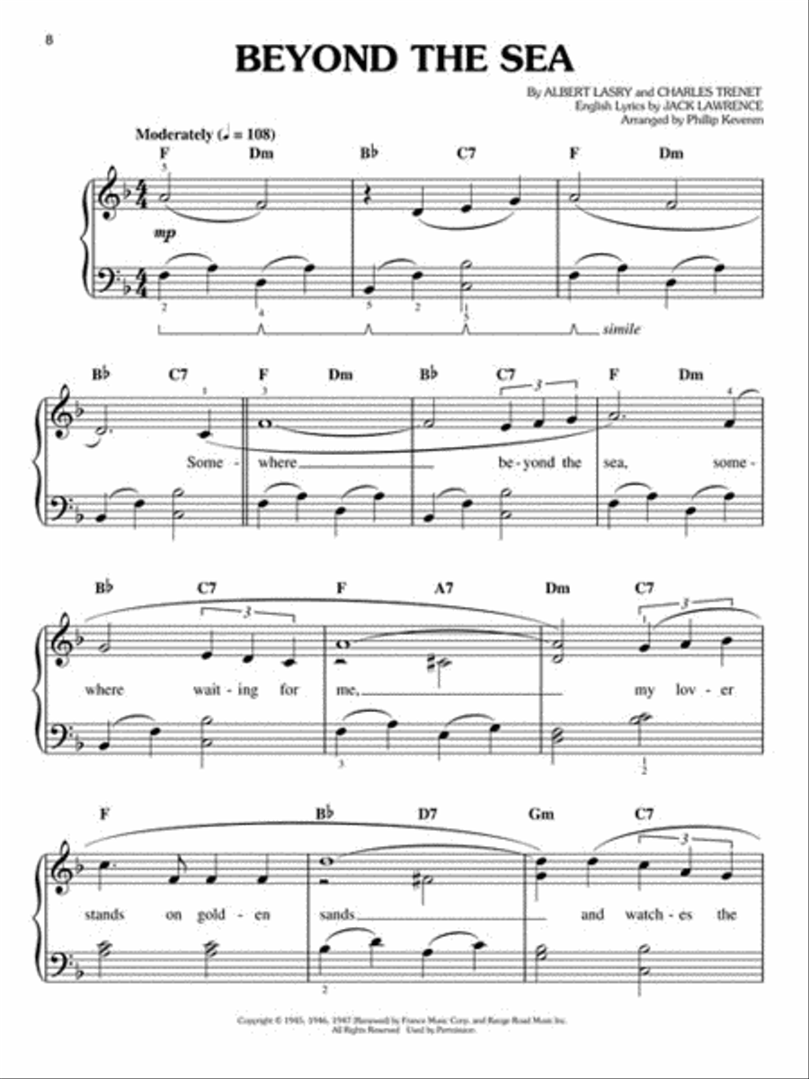 Pop Gems of the '60s Easy Piano scores gallery preview page 2
