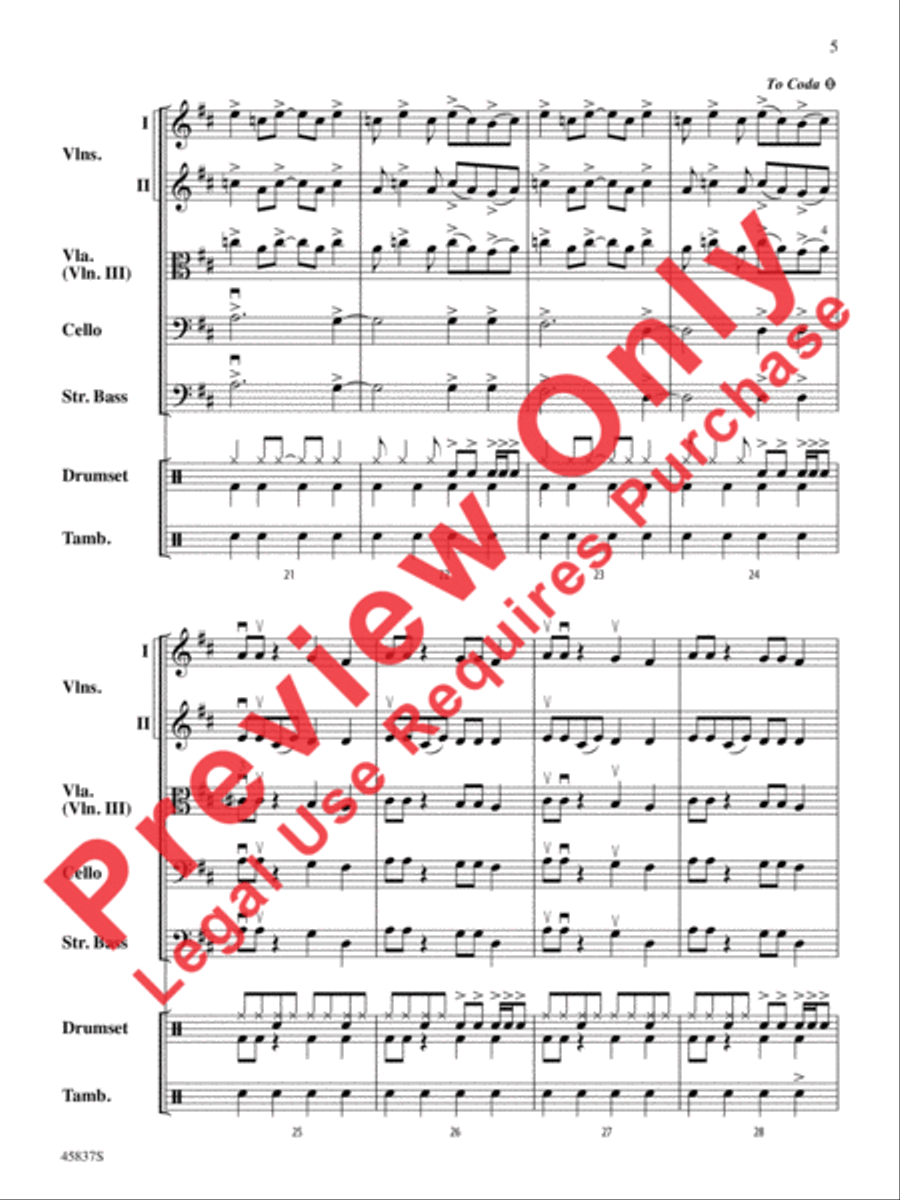 Ghostbusters String Orchestra scores gallery preview page 6