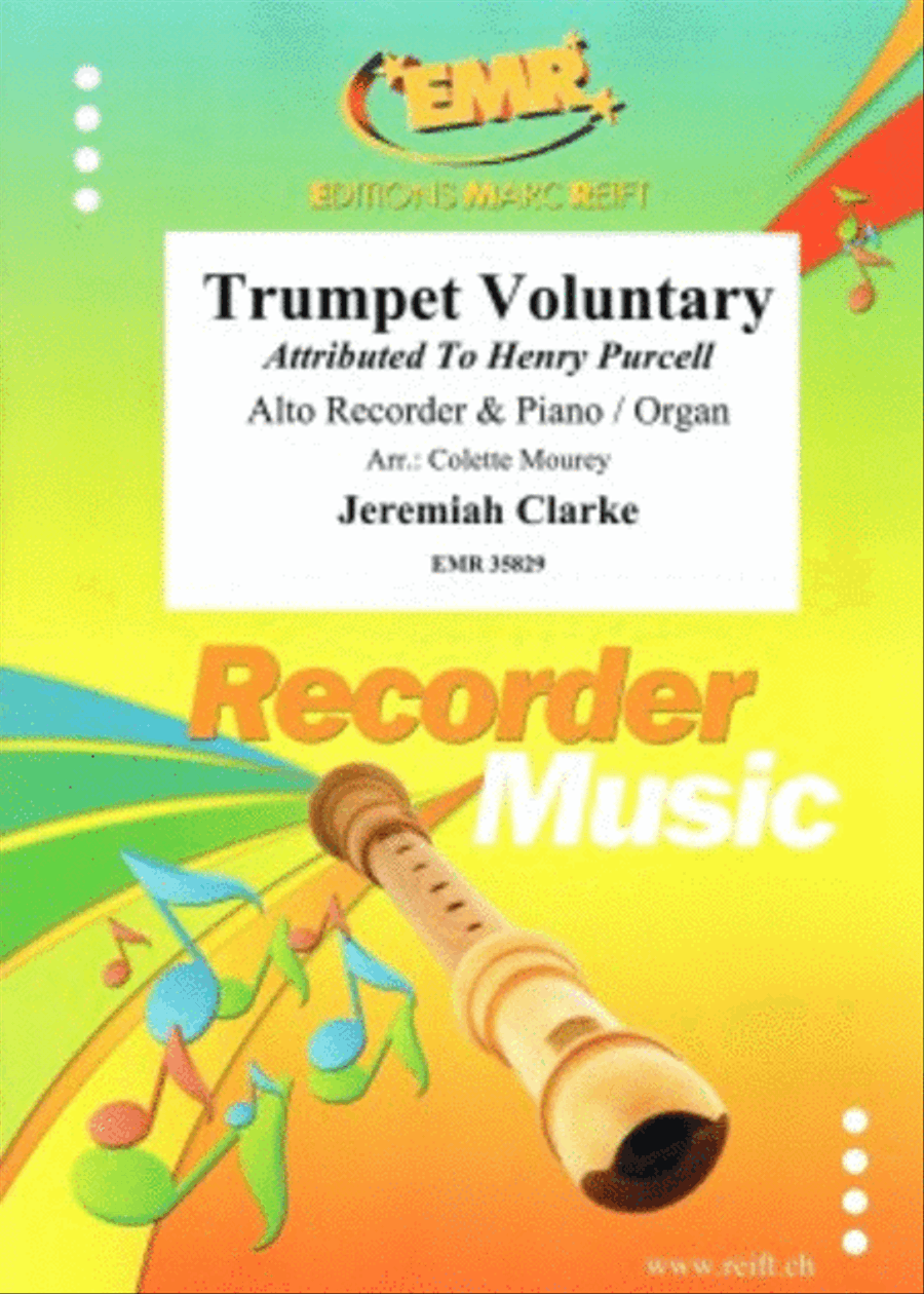 Trumpet Voluntary Alto Recorder scores gallery preview page 1