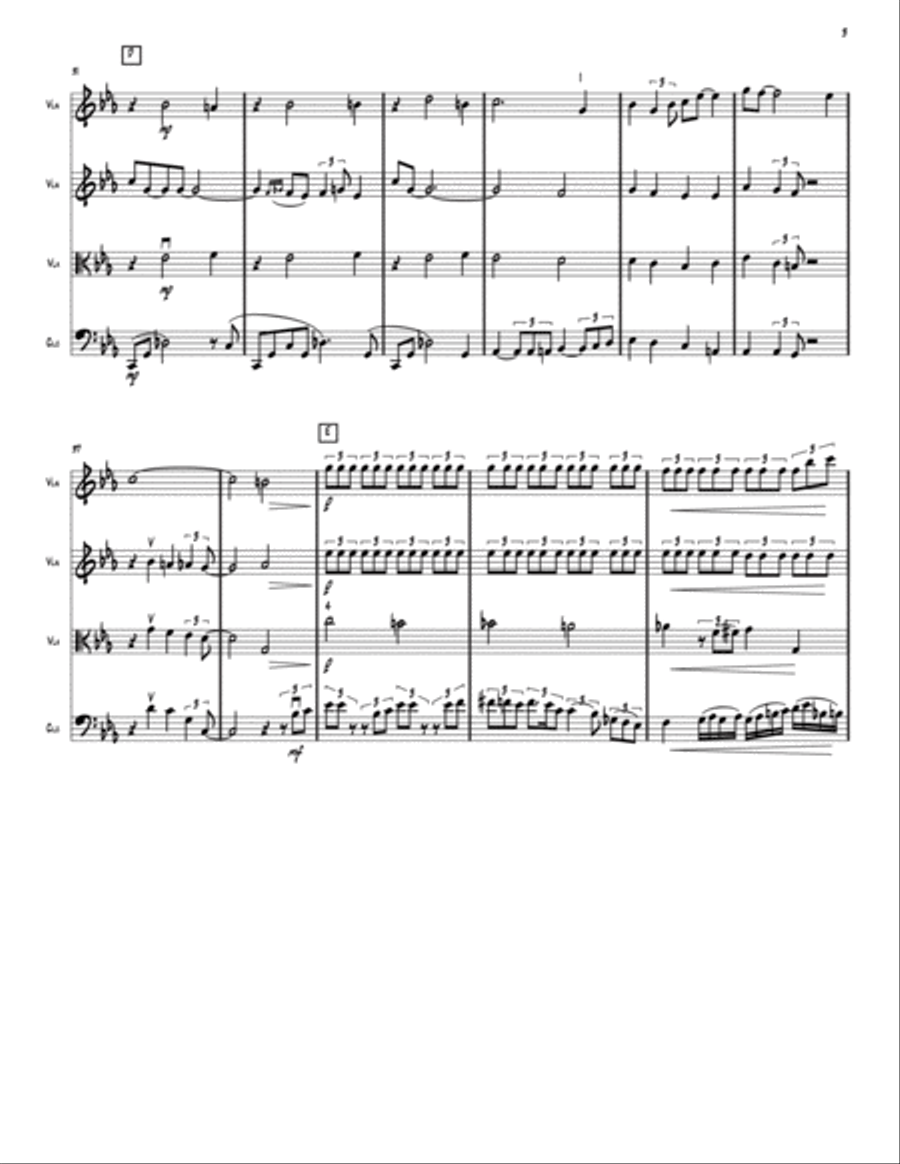 Summertime String Quartet scores gallery preview page 3