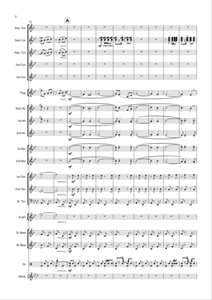 Ryan's Daughter - Main Title Brass Band scores gallery preview page 2