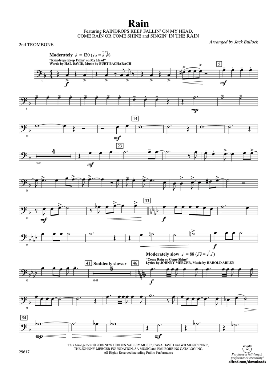 Rain: 2nd Trombone