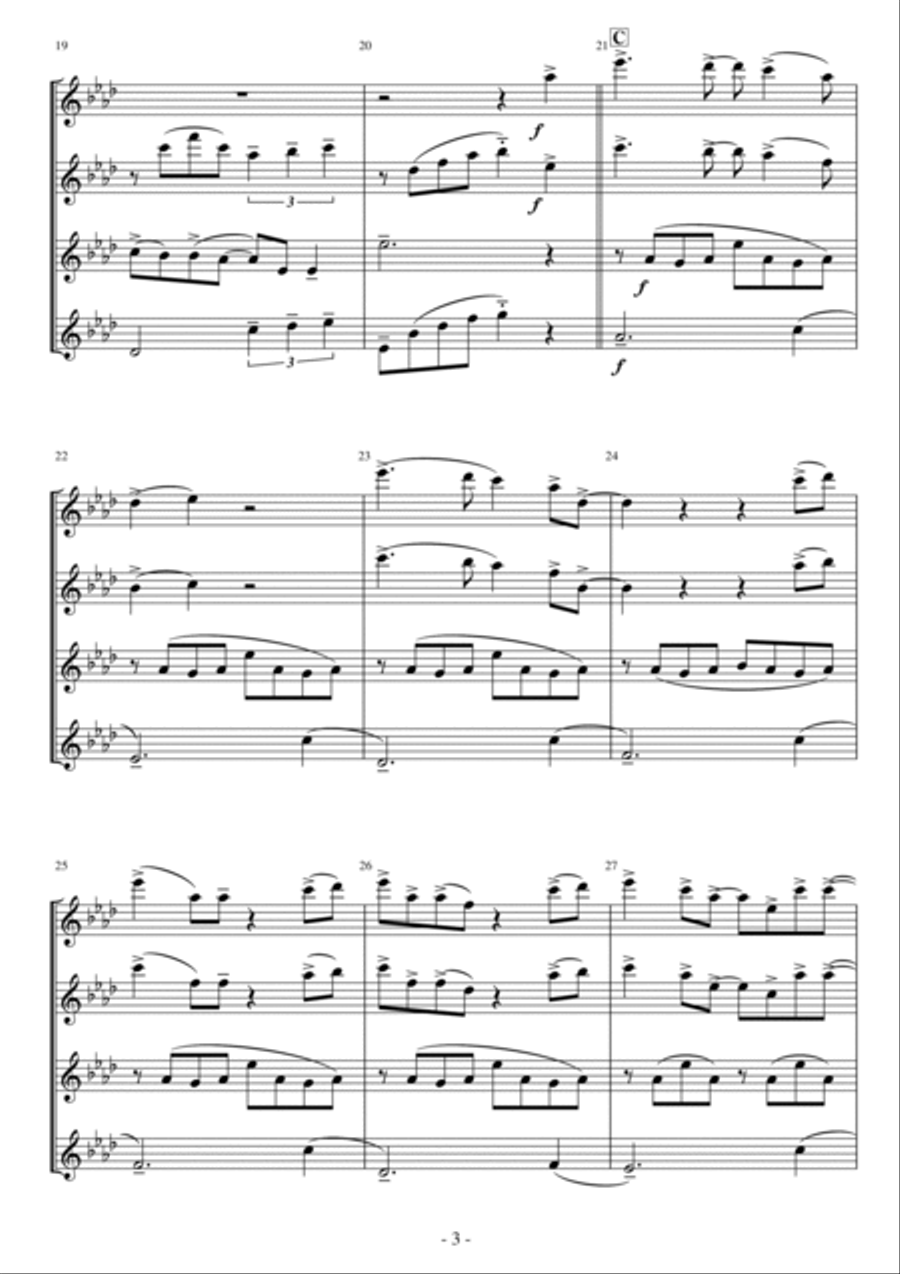 Wild Uncharted Waters Wild Uncharted Waters Flute Quartet scores gallery preview page 3