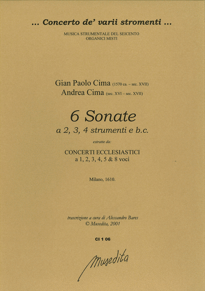 6 Sonate (Milano, 1610)