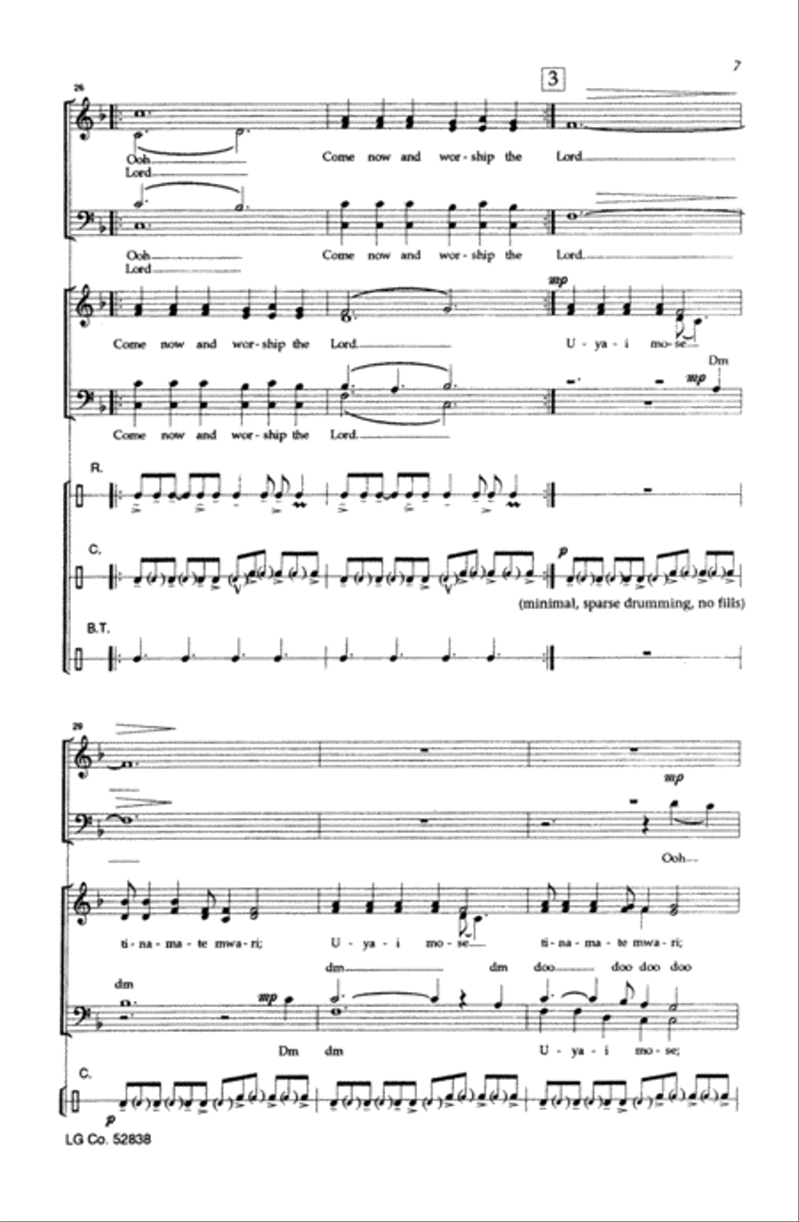Uyai Mose Choir scores gallery preview page 5