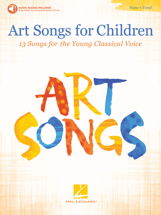 Book cover for Art Songs for Children