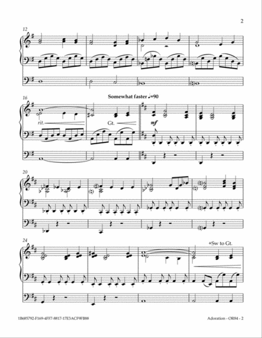 Adoration Organ Solo scores gallery preview page 3