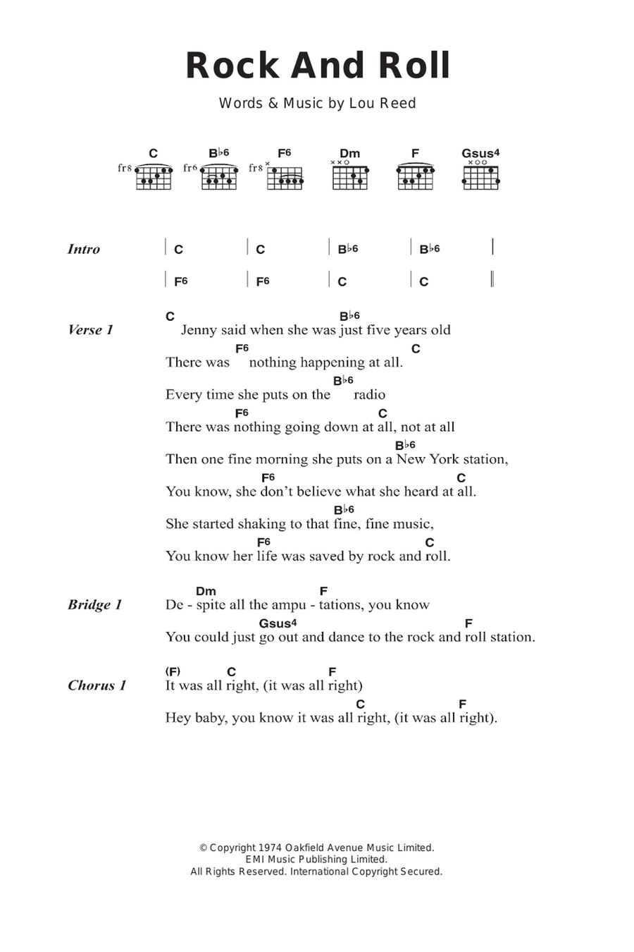 Rock And Roll Guitar scores gallery preview page 1