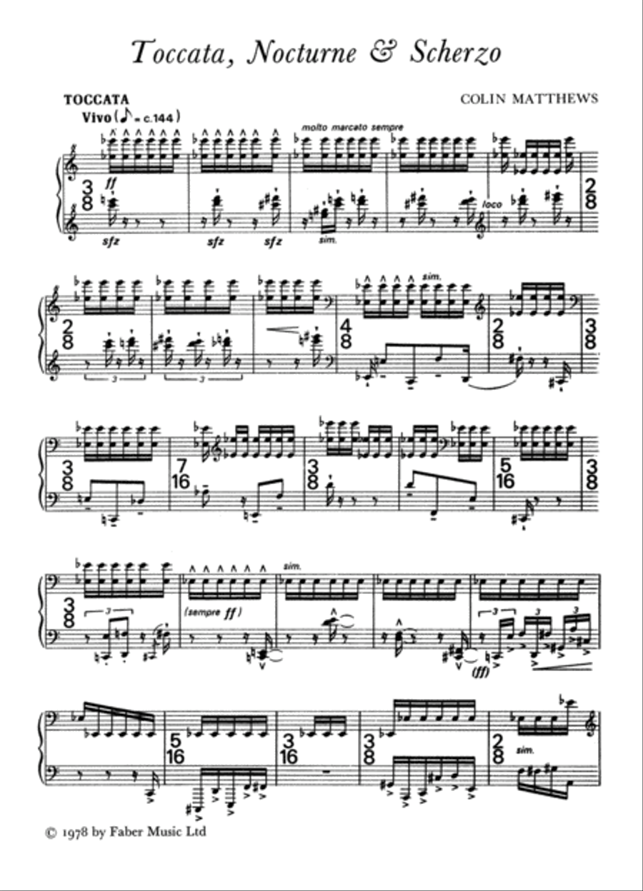 Toccata, Nocturne and Scherzo Small Ensemble scores gallery preview page 3
