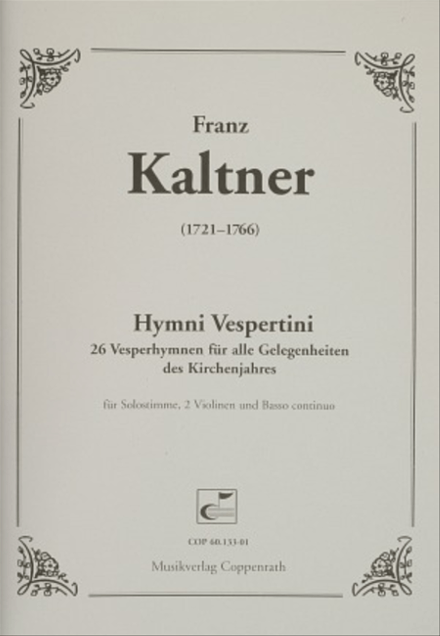 Hymni Vespertini Violin scores gallery preview page 1