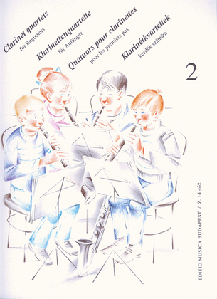 Book cover for Klarinettenquartette für Anfänger für 4 Klarinet