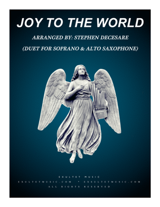 Book cover for Joy To The World (Duet for Soprano and Alto Saxophone)